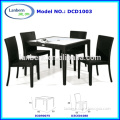 outdoor garden rattan dining table and chairs set DCD1003